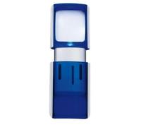 Wedo 2717503 Loupe rectangulaire à éclairage LED Bleu