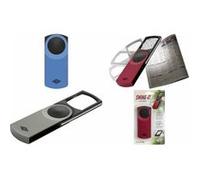 WEDO Loupe rectangulaire SWING-IT avec LED, bleu métallique G