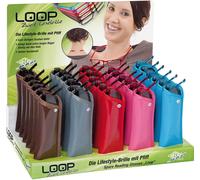 WEDO Lunettes de lecture LOOP, présentoir de 30 pièces, couleurs assorties