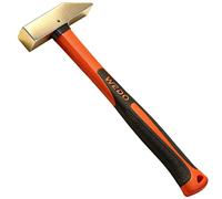 WEDO Marteau de coupe anti-étincelles (type japonais), marteau de sécurité sans étincelles, bronze aluminium, norme DIN, certificat BAM et FM, 250 g x 280 mm