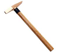 WEDO Marteau de détartrage en cuivre, marteau burineur avec manche en bois, 150 g, 330 mm
