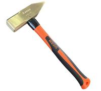 WEDO Marteau d'ingénieur non étincelles, marteau de sécurité sans étincelles, bronze aluminium, norme DIN, certificat BAM et FM, 500 g x 310 mm