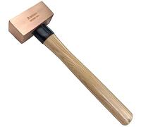 WEDO Marteau double face en cuivre avec manche en bois, 380 mm, 2000 g