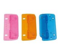 WEDO Perforateur de poche 67899 – Pour 3 feuilles – Coloris assortis Bleu, Orange ou Vert
