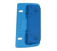 Wedo Perforatrice 67803 Double poche en plastique perforation pour classement pour 8 cm avec échelle 12 cm - Bleu