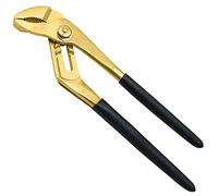 WEDO Pince à perroquet avec trou de serrage - 250mm,Laiton,protection contre le verrouillage,Pince à perroquet avec Poignée en Antidérapante,résistante à la corrosion