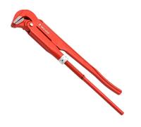 WEDO Pince à tube suédoise, coudée à 90 degrés, acier CR-V, forgé, traitement thermique, longueur 320 mm