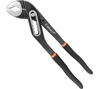 WEDO Pince multiprise à eau, pince à tuyau, joint coulissant avec rainures, antidérapante, chrome-vanadium, protection antirouille atramentée, longueur 240 mm