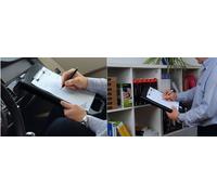 WEDO Planchette à pince avec compartiment de rangement noir