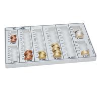 WEDO Plateau de comptage ECO gris clair Boîtier plastique