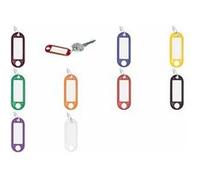 Porte-clés avec anneau, diamètre: 18 mm, jaune