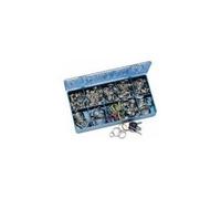 WEDO Anneaux porte-clé en métal, assortiment de 300 pièces