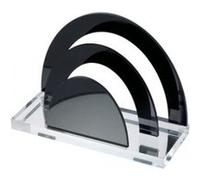 WEDO porte-lettres "en acrylique" , transparent/noir Noir G