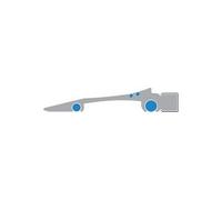 Wedo Règle de coupe 525430 – 300 mm aluminium, bord en acier, patin antidérapant