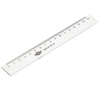 WEDO Règle plate, 160 mm, en plastique, transparente