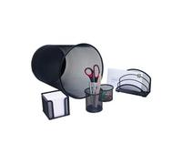 Wedo Set De Bureau "Office", En Fil M¿Tallique, Noir