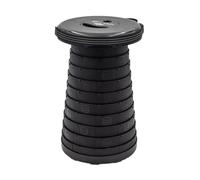 Wedo SITTOGO®NXT Tabouret télescopique de Camping certifié TÜV & GS, deuxième génération, Poids amélioré, capacité de Charge 1,27 kg, 150 kg, Couleur : Noir