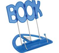 WEDO support de lecture BOOK avec partie inférieure en plastique bleu