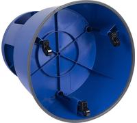 WEDO Super Step Tabouret à roulettes en Plastique incassable - Pied d'éléphant - Certifié TÜV GS - Fabriqué en Allemagne - Antidérapant - Hauteur : Environ 43 cm - Charge maximale : 150 kg - Bleu