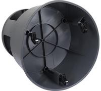 WEDO Super Step Tabouret à roulettes en Plastique incassable - Pied d'éléphant - Certifié TÜV GS - Fabriqué en Allemagne - Antidérapant - Hauteur : Environ 43 cm - Charge maximale : 150 kg - Gris