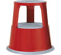 WEDO tabouret roulant en métal rouge / RAL 3000