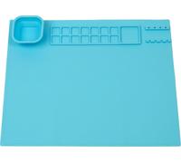 WEDO Tapis de dessin en silicone (L)400 x (P)500 mm bleu clair pliable