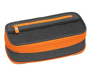 WEDO Trousse scolaire stretch Neon gris/orange fluo, 24244066