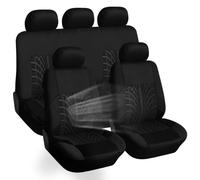 WEDSLK Housse de Siège Voiture pour BMW X7 Z4 M1 M3 M4 M4 Cabriolet M6, Housse de Protection Siège Voiture, Ensemble de Housses Siège Avant et Arrière,2 Seats-Black