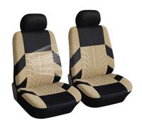 WEDSLK Housse de Siège Voiture pour Lancia Ypsilon, Housse de Protection Siège Voiture, Ensemble de Housses Siège Avant et Arrière,2 Seats-Beige