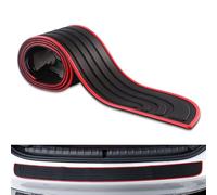 WEDSLK Protection Pare Choc Voiture pour Toyota Rav4 RAV 4 Hybrid Limited Prime se, Protecteur Porte Coffre en Caoutchouc, Film Protection Seuil de Coffre,9 * 104-Black Red