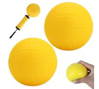 Weduspaty Balles de Volleyball, balles Sportives de 2pcs, Balle Plage en PVC 4, 9 Pouces avec Pompe, Douce pour l'école, extérieur