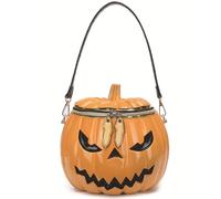 Weduspaty Bourse de citrouille, sac à main d'Halloween pour les femmes drôles étranges bizarres/épaule/casse-corps citrouille pour les vacances à domicile