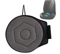 Weduspaty Coussin de siège pivotant, 17 Pouces Portables à 360 degrés Rotation de siège de Voiture Rond
