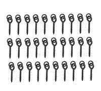 Weduspaty Pêche Boilie à appâts, vis à appât Carpe bouille avec Boucle de Liaison Ronde émenile la terminale de pêche la borne gréement 12 mm 30pcs pour l'extérieur