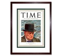 Wee Blue Coo 9x7 '' Magazine 1941 Winston Churchill Man Year Time Framed Art Print F97X503