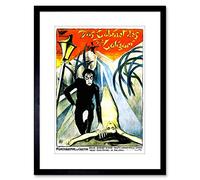 Wee Blue Coo 9x7 '' Movie Film Cabinet Doctor Caligari Horror Krauss Framed Art Print F97X535