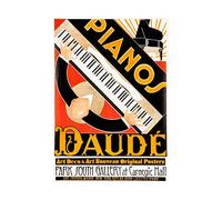 Wee Blue Coo Ad Style Déco Piano Daude Musique Nouvelle Impression Murale