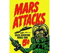 Wee Blue Coo Advert Mars Attacks Bubble Gum Alien Monster Saucer Wall Art Print Mur Décor 30 x 41 cm