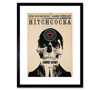Wee Blue Coo ADVERTISING CULTURAL MOVIE FILM HITCHCOCK VERTIGO POLAND ART FRAMED ART PRINT PICTURE MOUNT F12X142