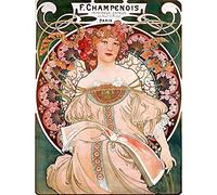 Wee Blue Coo Alphonse Mucha Champenois Old Master Painting Wall Art Print Mur Décor 30 x 41 cm