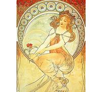 Wee Blue Coo Alphonse Mucha Old Master Painting Wall Art Print Mur Décor 30 x 41 cm