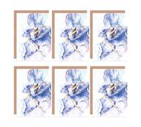 Wee Blue Coo Ballet Dancing Girl Painting Blank Greeting Cards With Envelopes Pack of 6