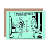 Wee Blue Coo BIRTHDAY HUMOUR FUNNY PRETENTIOUS GIRLS ART GREETINGS GREETING CARD GIFT