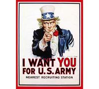 Bumblebeaver War Propaganda Uncle Sam I Want You Iconic USA Vintage Poster Art Print Guerre La Propagande Oncle Les États-Unis d'Amérique Ancien Affiche Impression d'art