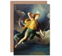 Wee Blue Coo CARD GREETING GIFT PAINTING ALLEGORY GREEK MENGS DIANA NIGHT PERSONIFIED