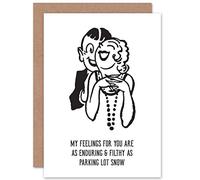 Wee Blue Coo Card Vœux Romance Valentin Parking Adulte Drôle