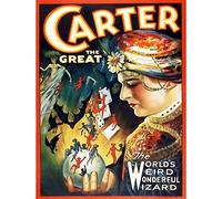 Wee Blue Coo Carter The Great The Magician Vintage Advertising Wall Art Print Mur Décor 30 x 41 cm
