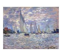 Wee Blue Coo Claude Monet Les Barques Old Master Painting Wall Art Print Mur Décor 30 x 41 cm