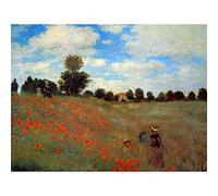 Wee Blue Coo Claude Monet Les Coqueliquots Old Master Painting Wall Art Print Mur Décor 30 x 41 cm