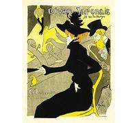 Wee Blue Coo Culture Cafe Concert Japanese Paris Toulouse-Lautrec Vintage Wall Art Print Mur Décor 30 x 41 cm